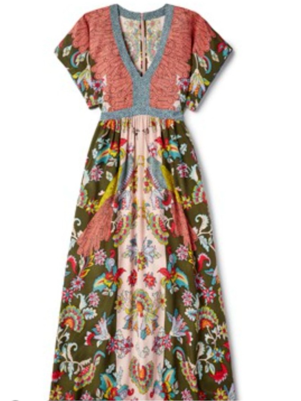 Boden Camrose Dress Floral 100 silk sz US 14